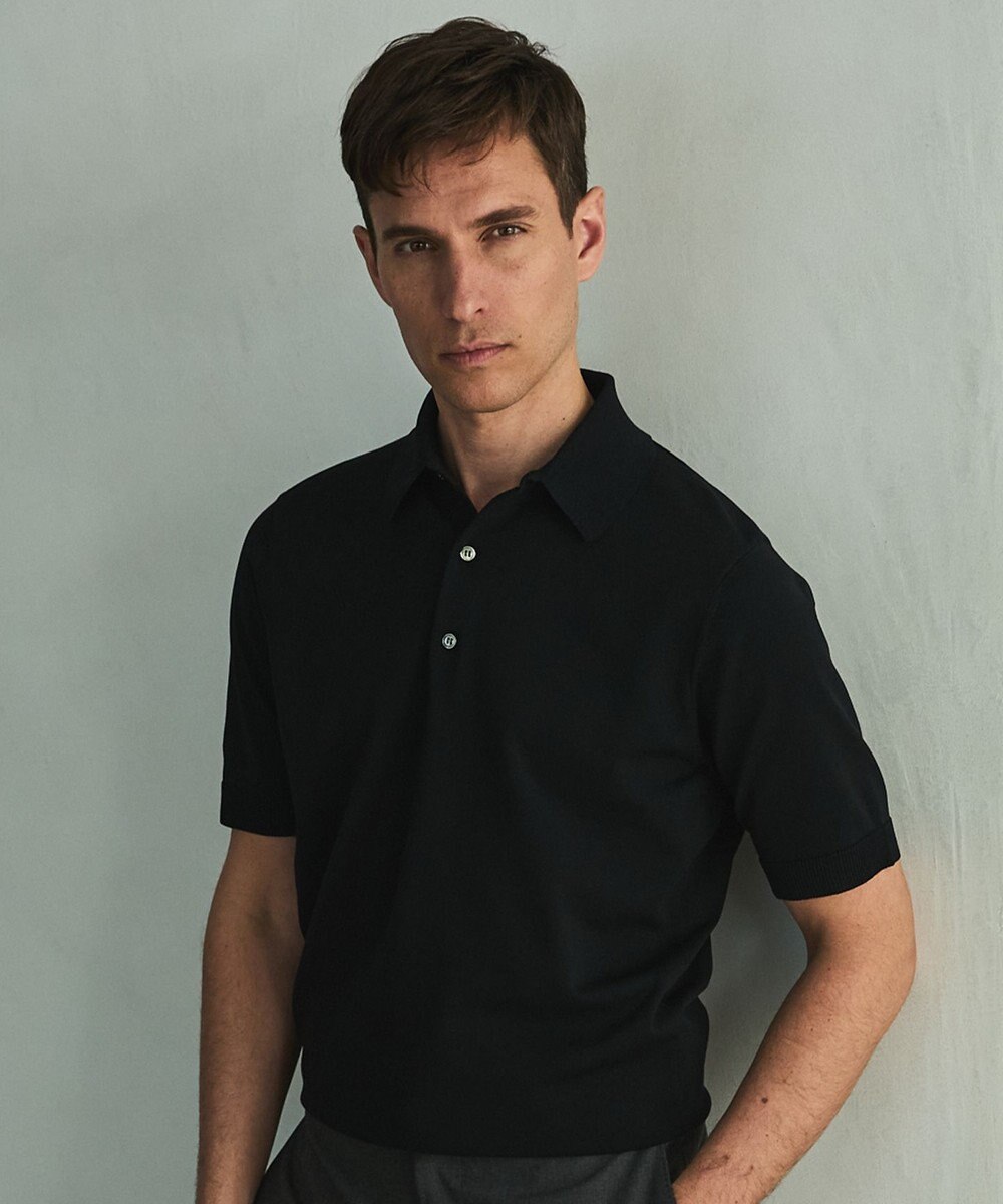 GOTAIRIKU 毎日の仕事着に【洗濯機可】テーラード DRESS BIZ ニットポロ 