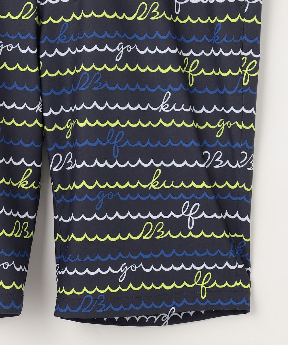 23区GOLF 【MEN】【ストレッチ・撥水】ウェーブロゴ柄 ハーフパンツ 