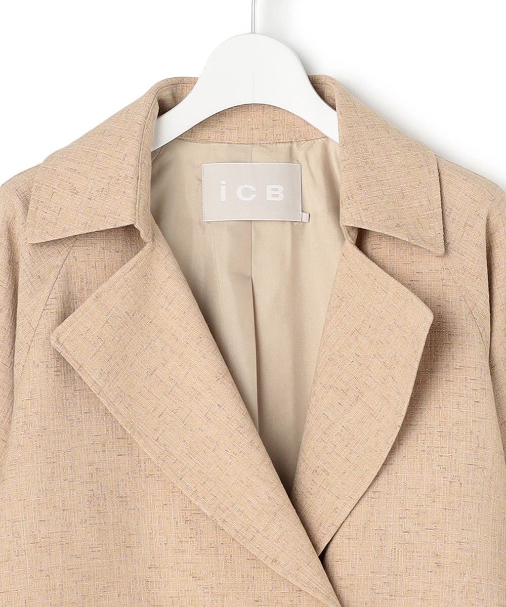 ICB 【先行予約】 ミックスブッチャー ショートトレンチコート 