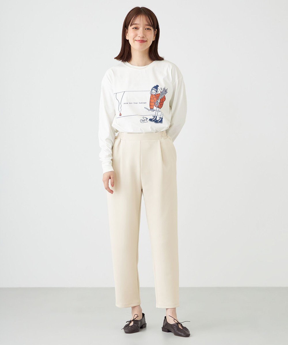 SHARE PARK LADIES 【LADIES】吸水速乾 フロントプリントTシャツ 