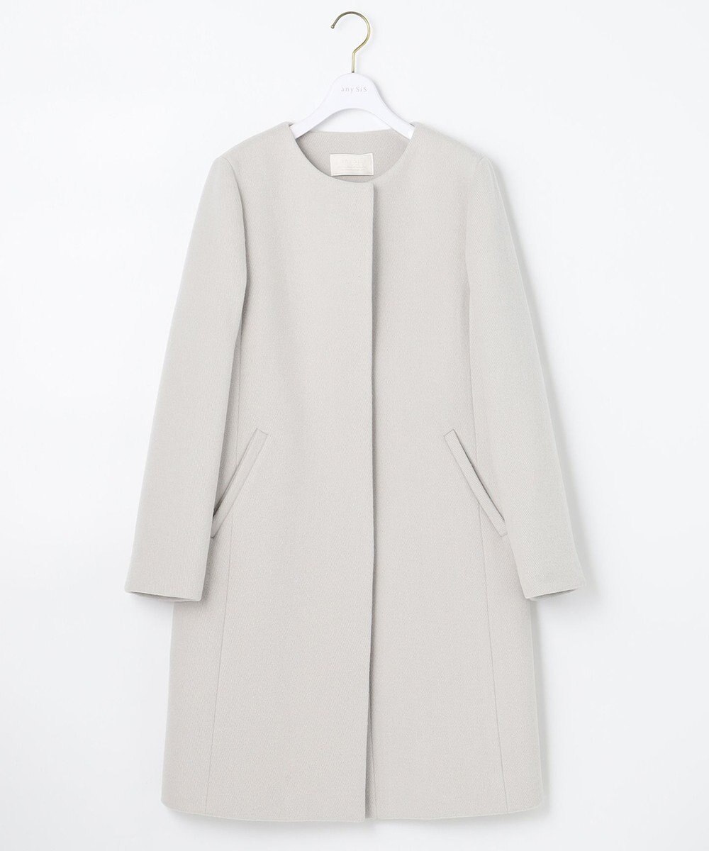 ANY SIS ノーカラー コート 
