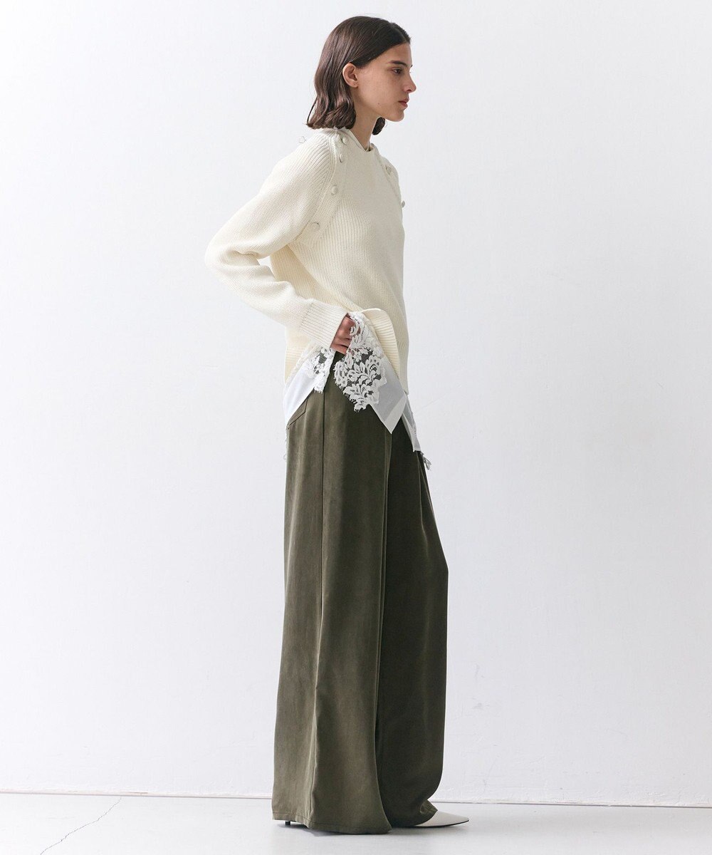 BEIGE， FRANKLIN / ドレープタックワイドパンツ 