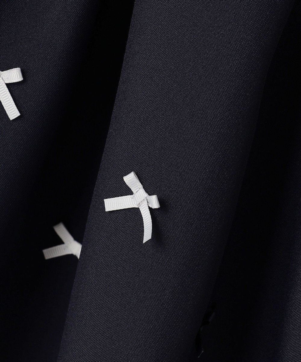 ANY KIDS 襟付き リボン 長袖ワンピース 