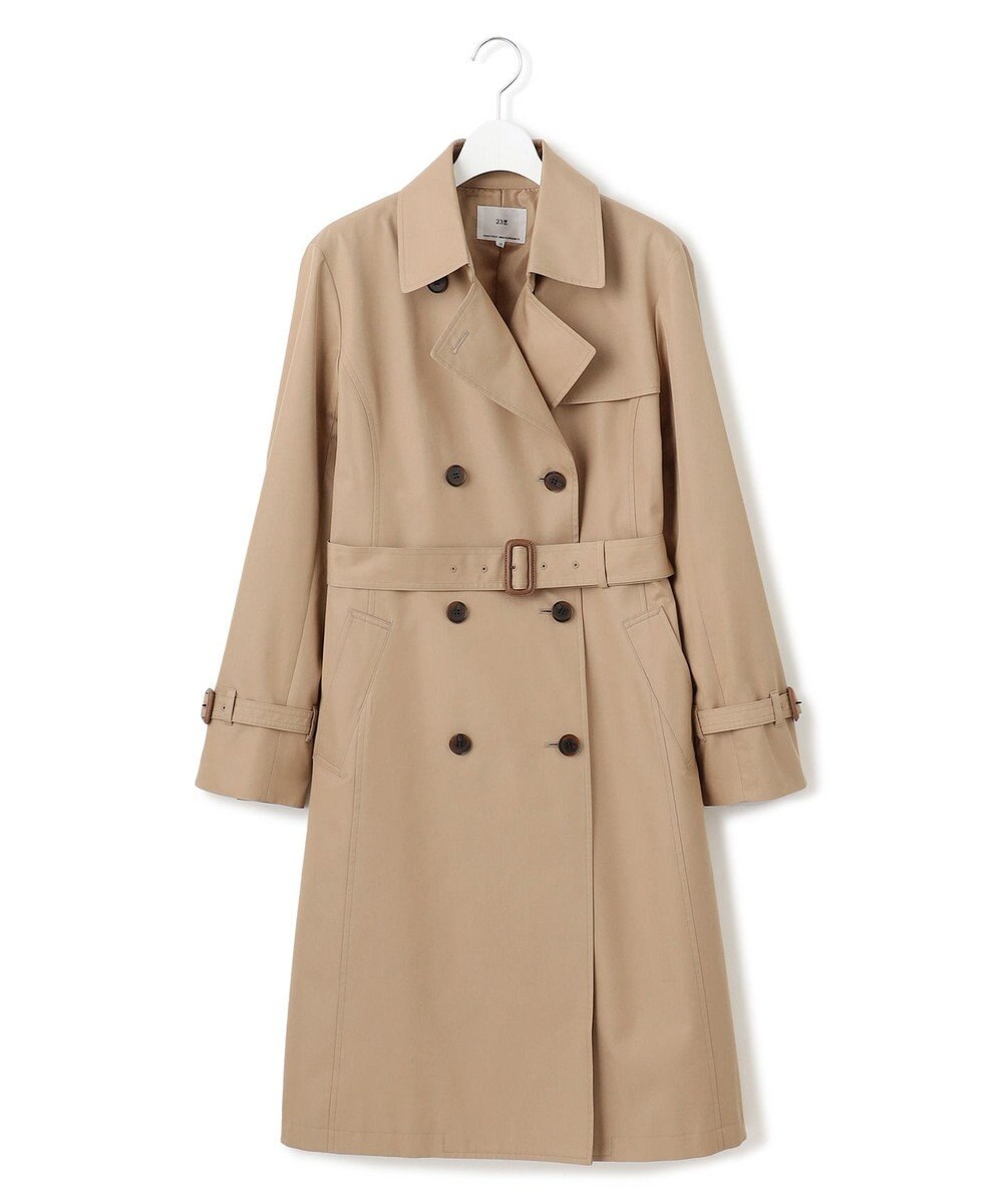 23区 【撥水加工】エアータンブラー TCギャバジン ロング トレンチコート 