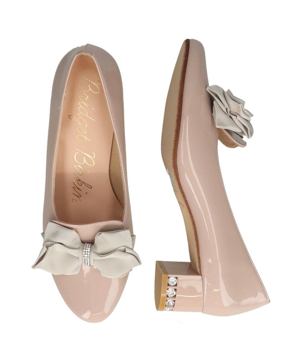 Bridget Birkin 【Bridget Birkin】ヒールアップキラキラリボンローファー 