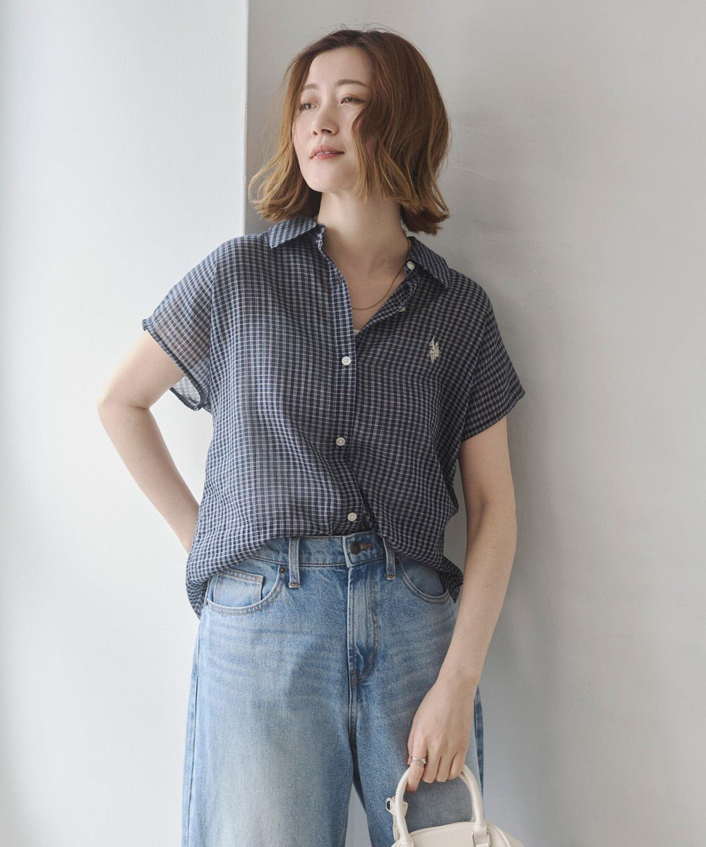 WEGO U.S. POLO ASSN.別注 フレンチスリーブシャツ 