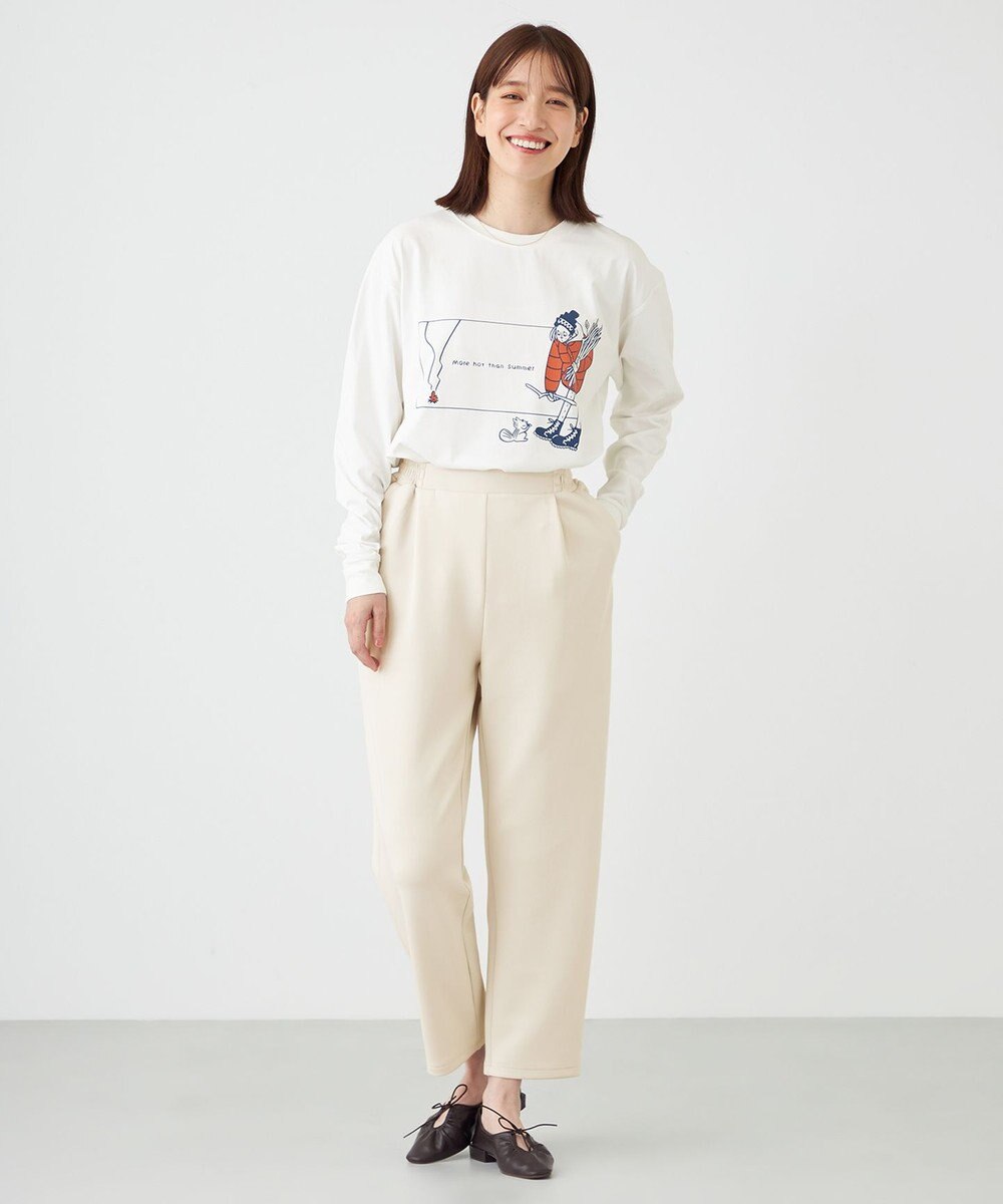 SHARE PARK LADIES 【LADIES】吸水速乾 フロントプリントTシャツ 