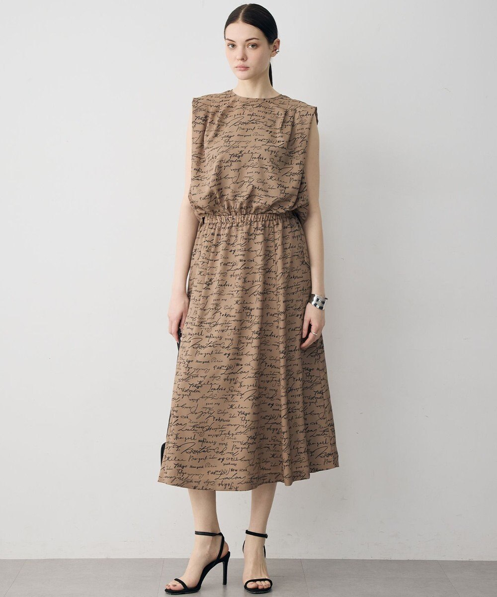 ICB 【30th ANNIVERSARY】5cityプリント ノースリーブワンピース 