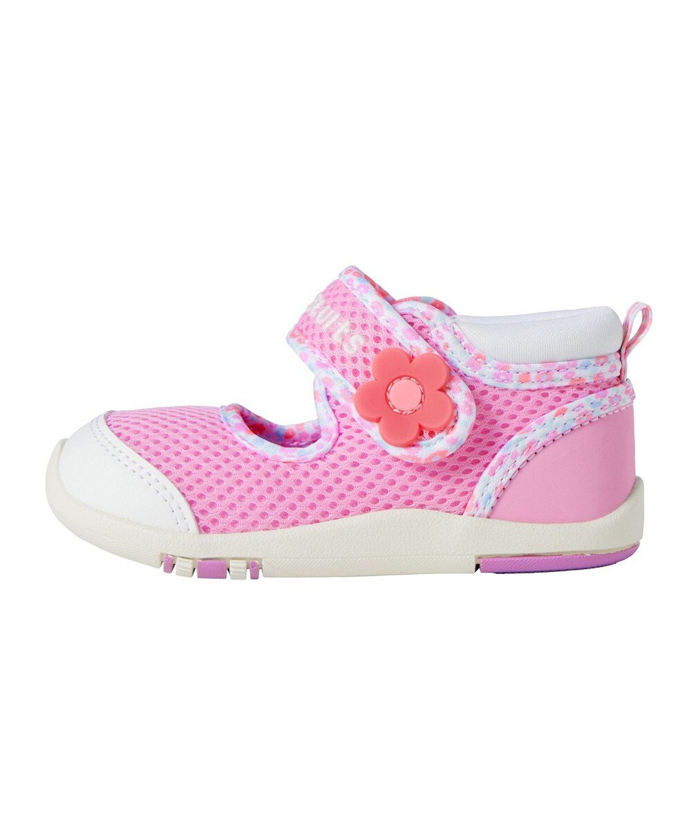 MIKI HOUSE HOT BISCUITS 【14-15.5cm】ワンストラップ風 ダブルラッセル セカンドベビーシューズ 