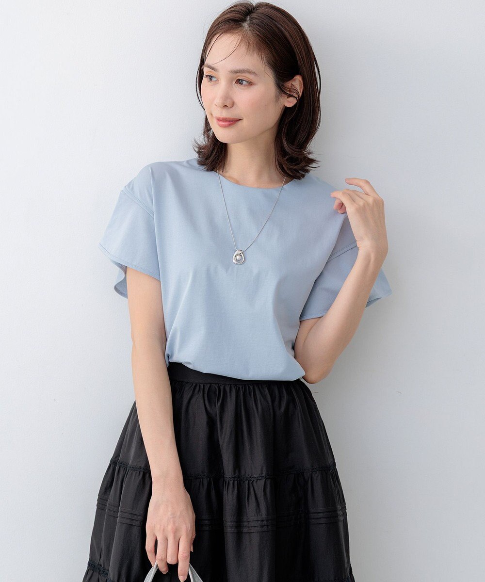 組曲 センターパールメタルリングネックレス 