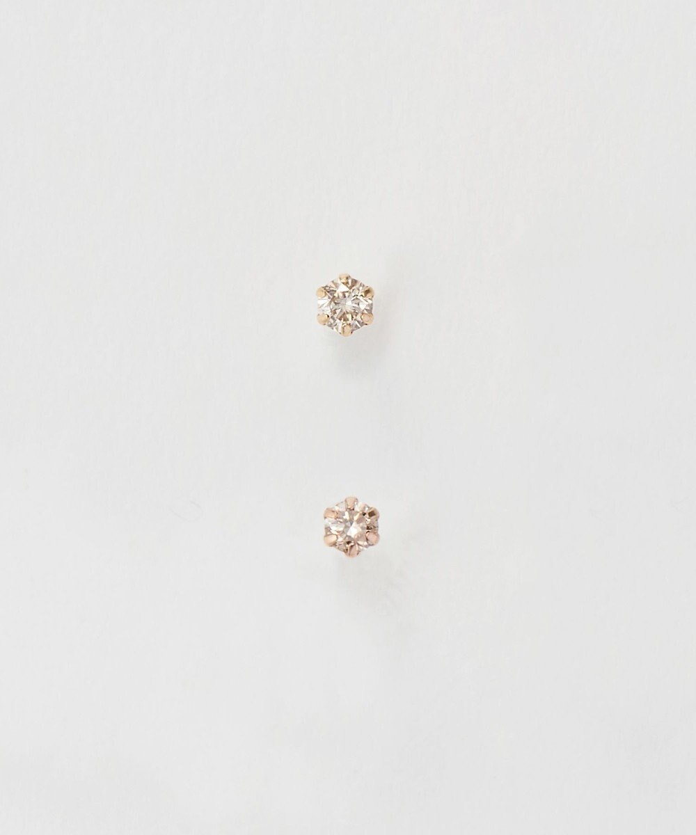 Phoebe 【K10】一粒ダイヤモンドピアス(片耳)　ゴールド 