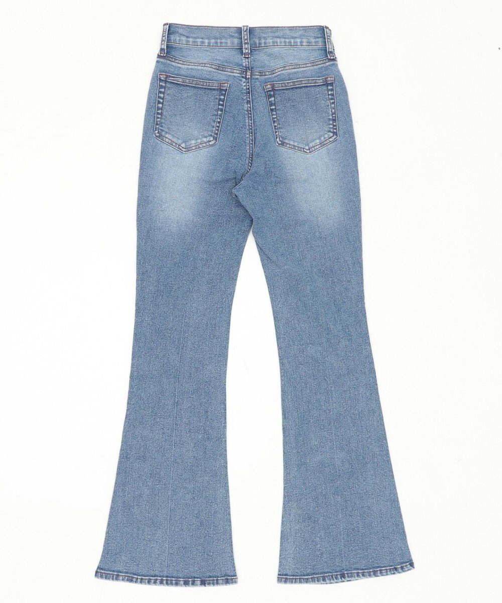 WEGO 【美脚パンツ】ストレッチフレアデニムパンツ 