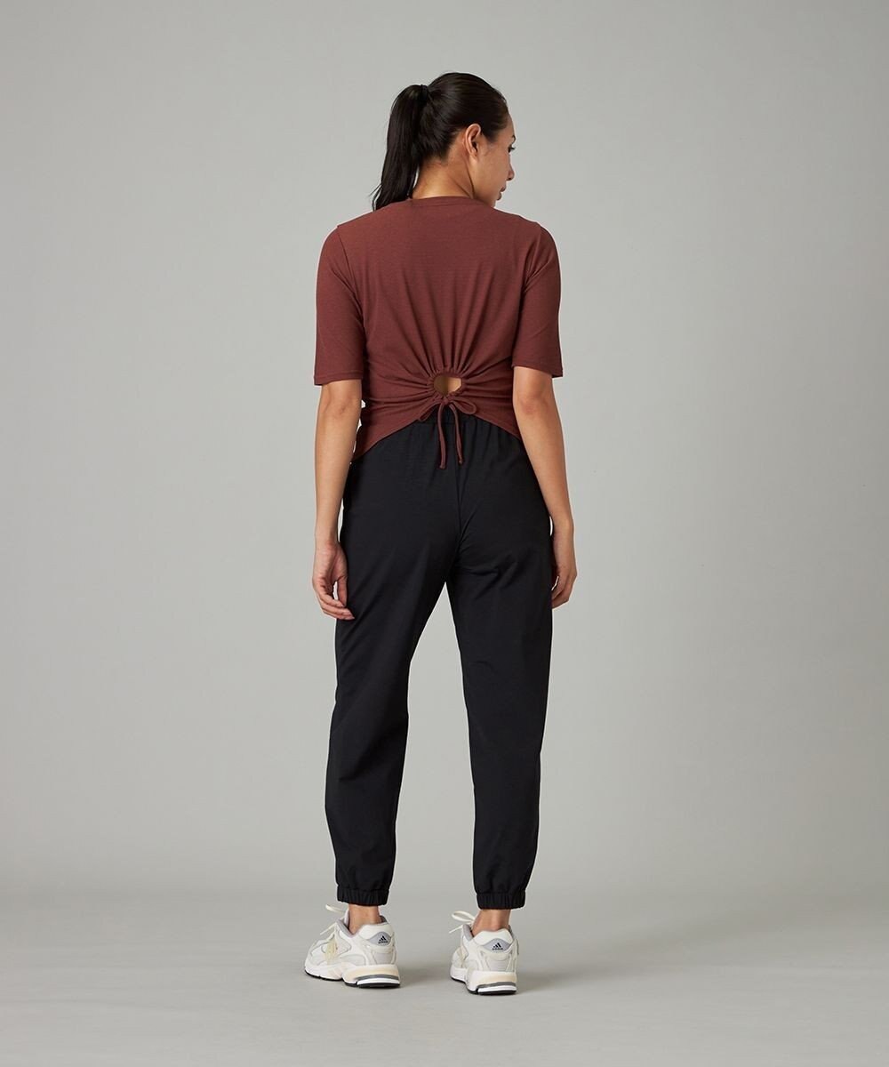 Chacott シアーワッフルハーフスリーブTシャツ 