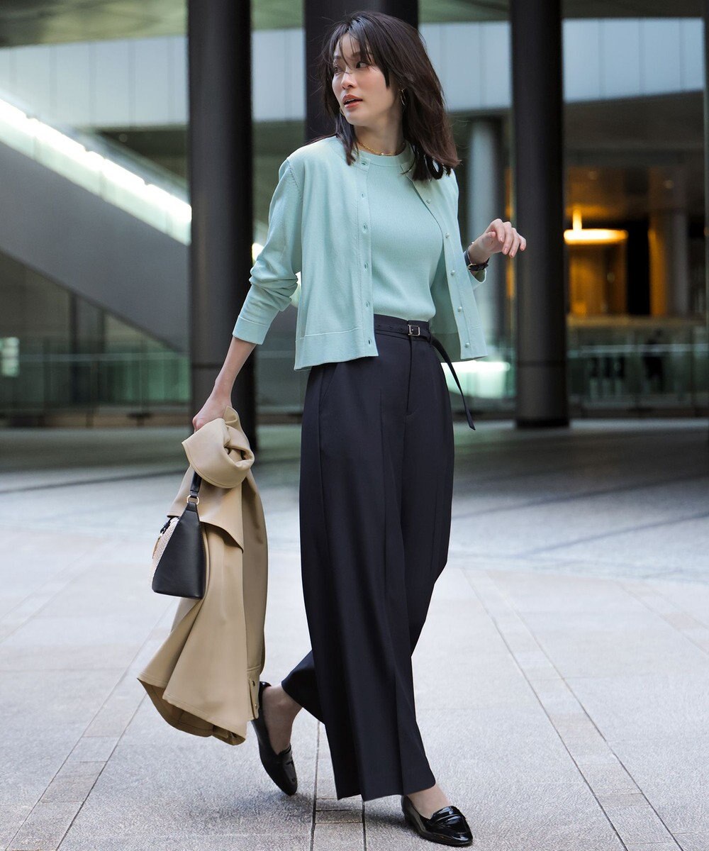 ANY SIS S スマートビューティストレッチベルト ワイドパンツ 