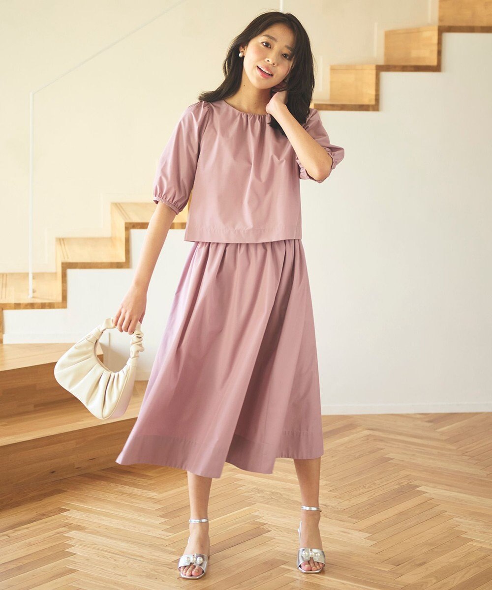 Feroux 【洗える】パフスリーブセット アップ 