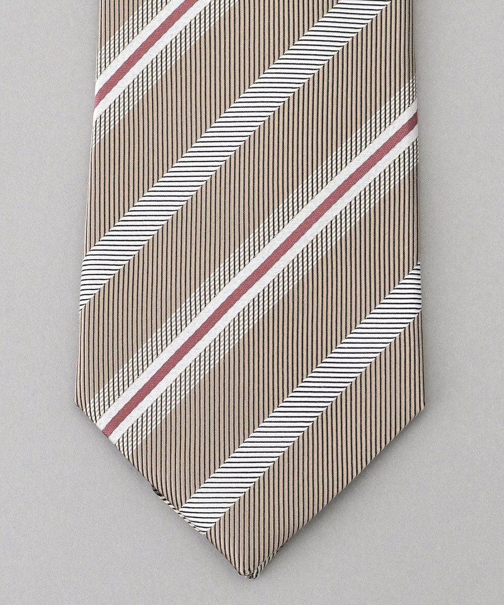 GOTAIRIKU  GOTAIRIKU別注【日本製】シルク ネクタイ_レジメンタル柄 