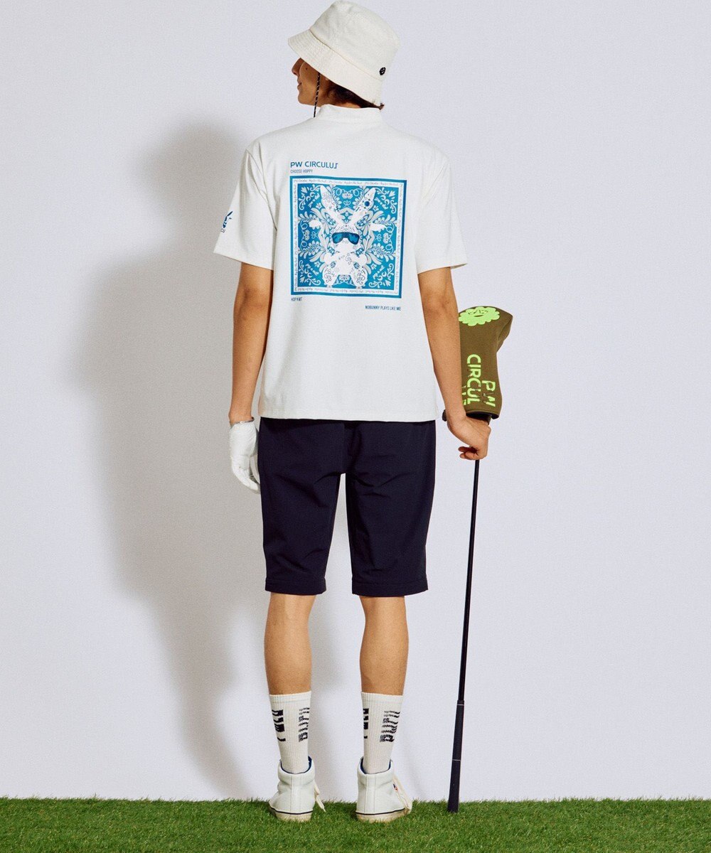 PW CIRCULUS 【吸水速乾 / UV遮蔽率99.5% UVカット / ストレッチ】【MEN】アニマルグラフィックモックT ゴルフ 