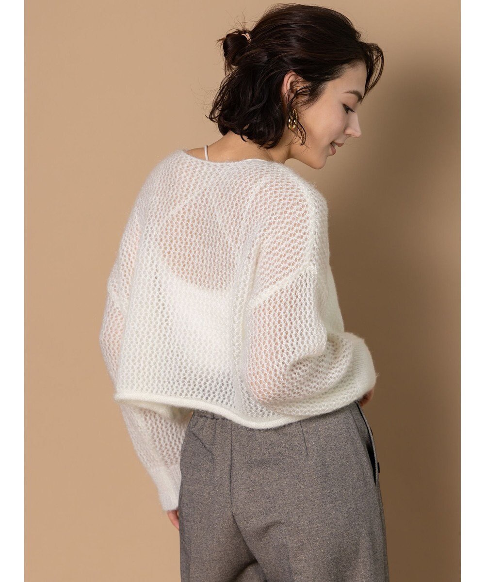 Te chichi 【泉 里香さん着用・Oggi.jp10/23掲載】キャットヤーンメッシュニット 