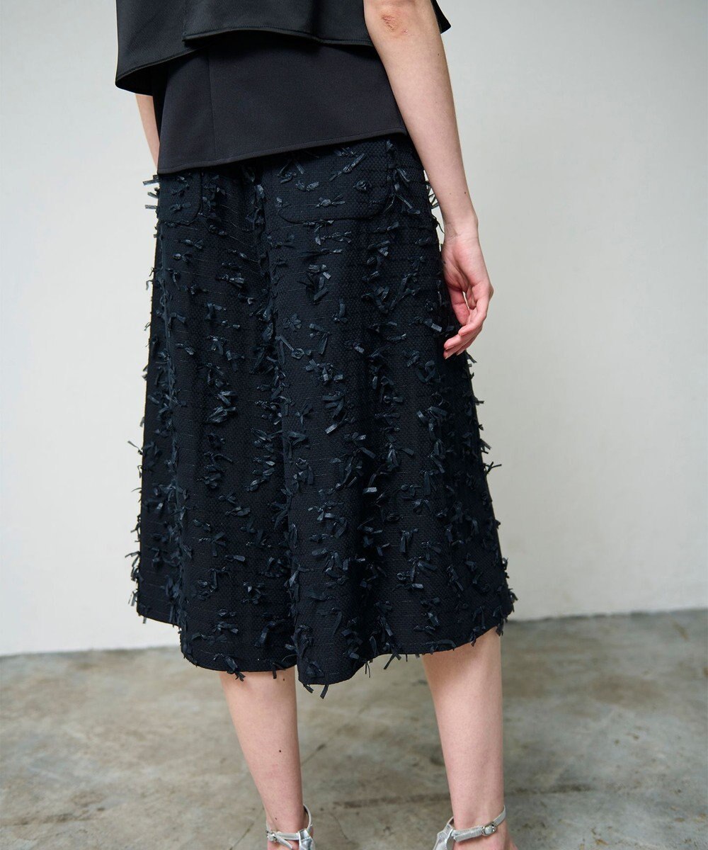 GRACE CONTINENTAL リボンヤーンフレアパンツ 