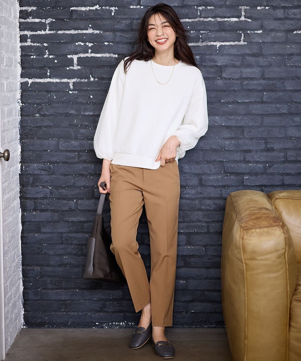 ANY L 【洗濯機可】チュールコンビダンボールプルオーバー 