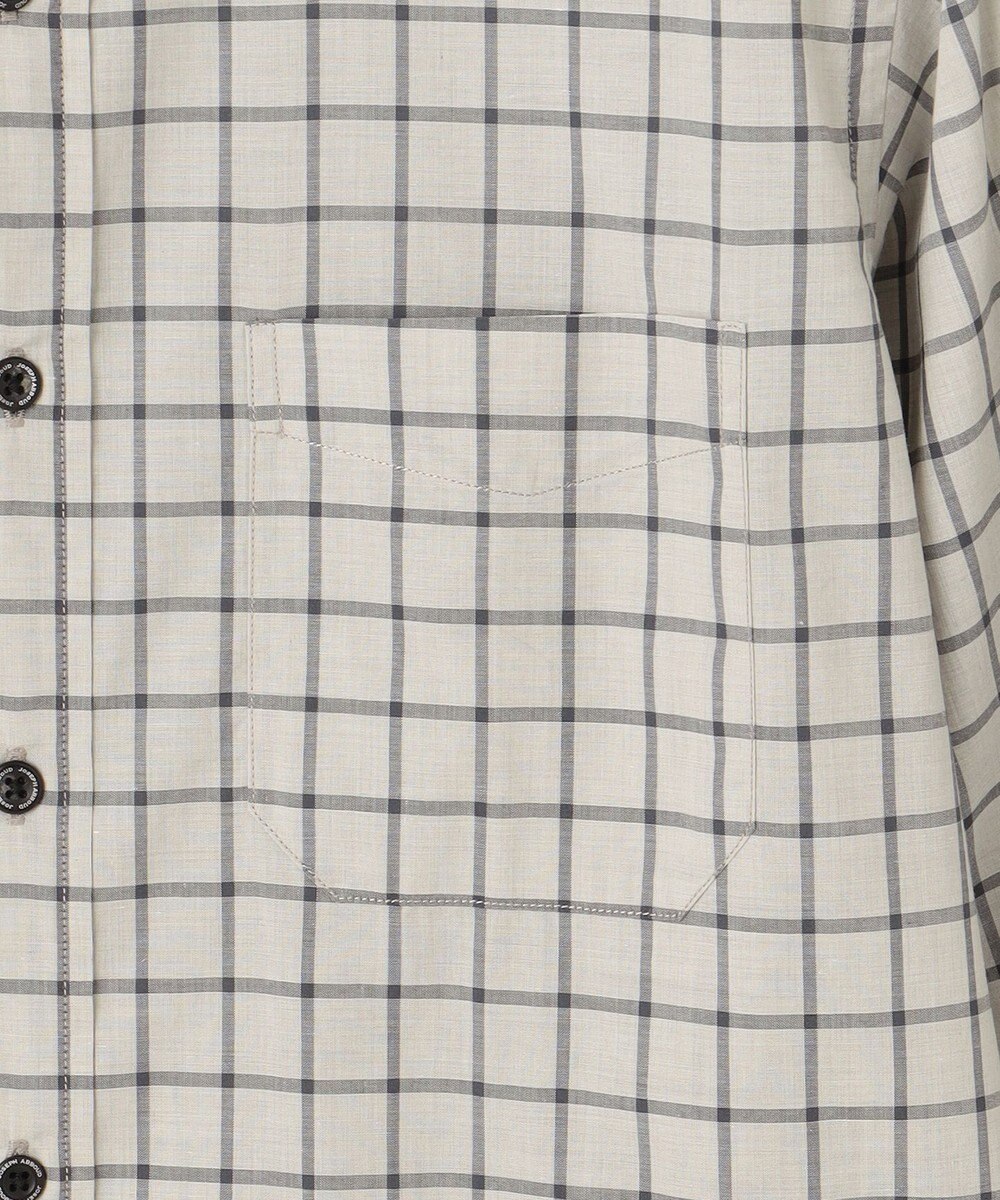JOSEPH ABBOUD 【綿100％】ファインカウントシャンブレーチェックシャツ 