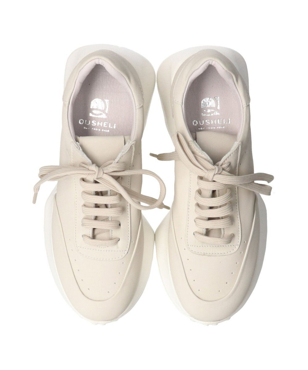 INTER-CHAUSSURES 【QUSHELI】フレアランニングソールスニーカー 