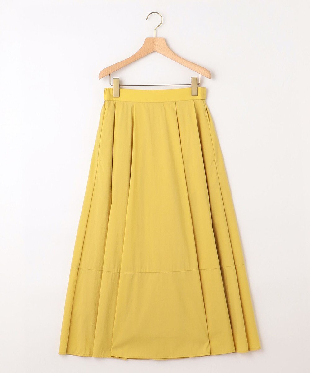 組曲 【洗える・後ろゴム】ナイロンリヨセルタフタ フレアスカート 