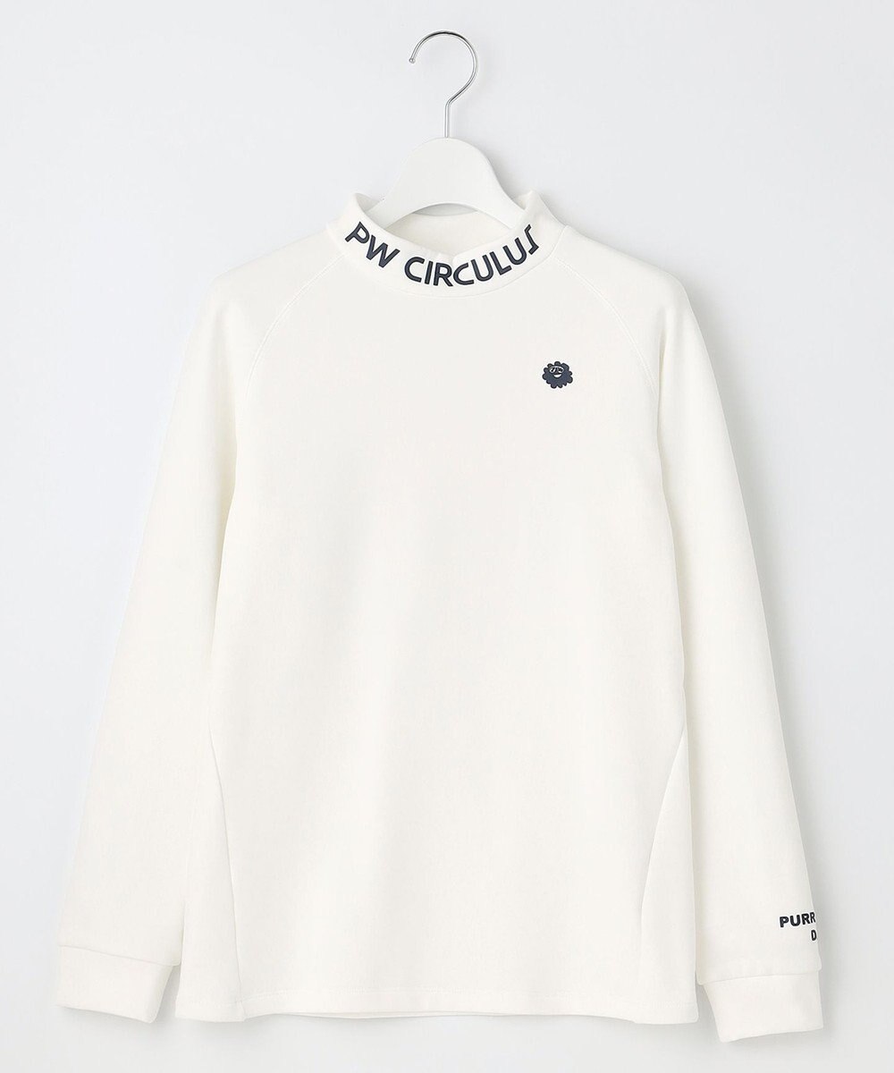 PW CIRCULUS 【WOMEN】【ストレッチ/軽量】バックロゴ 長袖 モックネック シャツ 