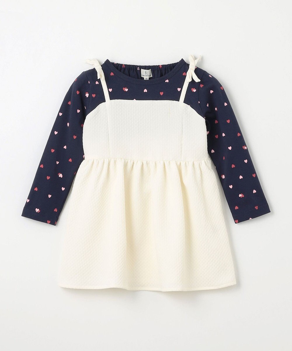 組曲 KIDS 【90-100㎝】ビスチェ＆ハートコンビ チュニック 