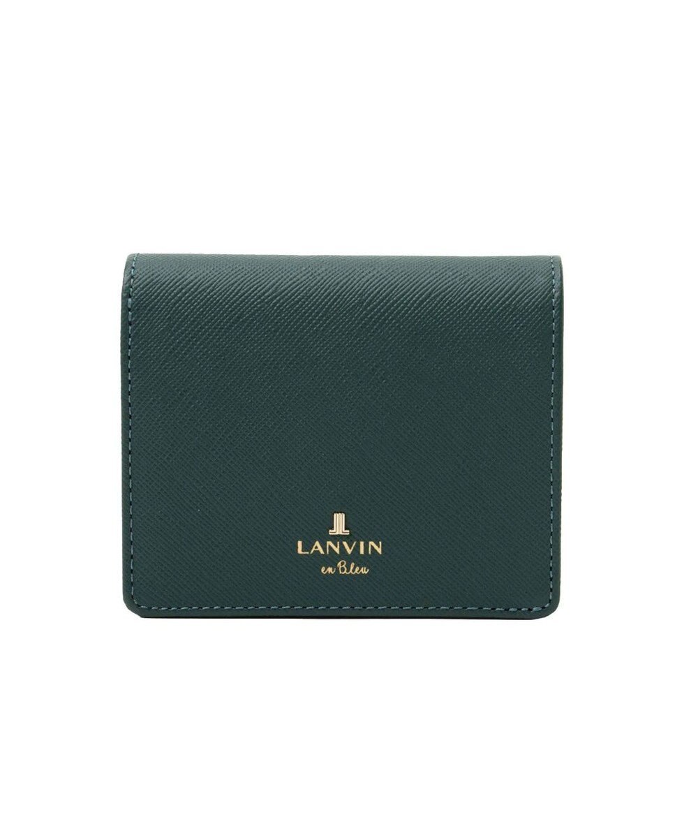 LANVIN en Bleu リュクサンブール 二つ折りコンパクト財布 