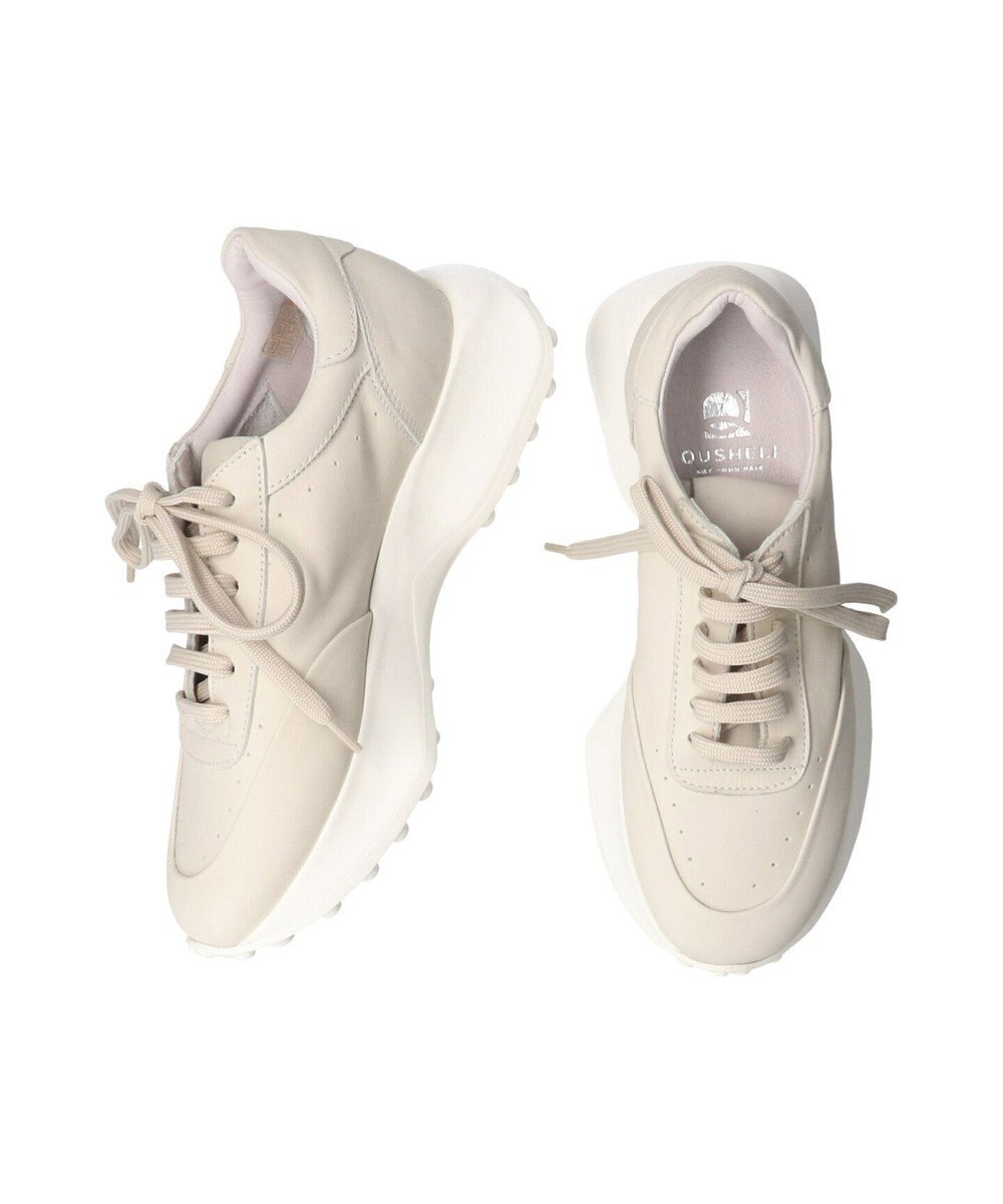 INTER-CHAUSSURES 【QUSHELI】フレアランニングソールスニーカー 