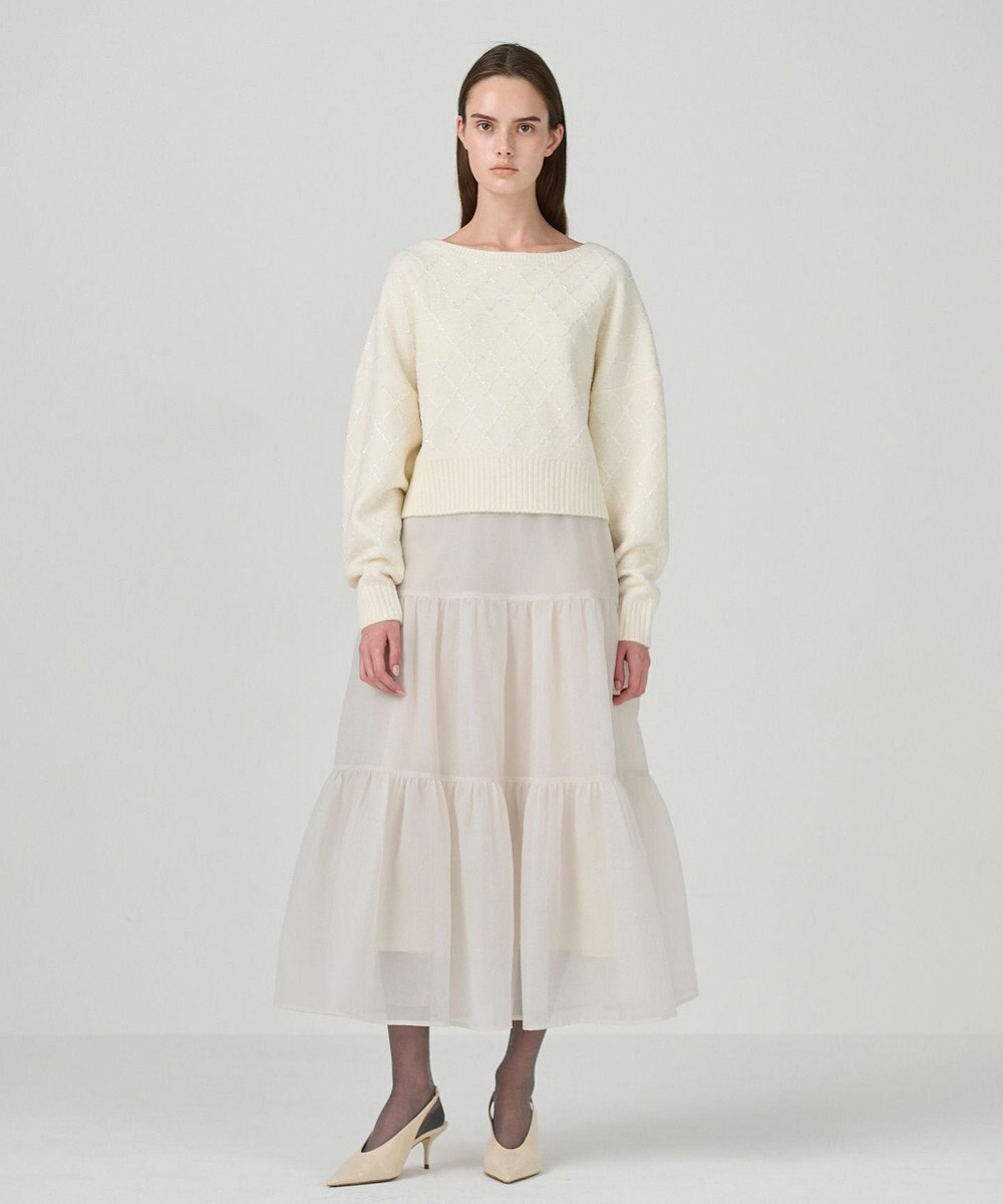 GRACE CONTINENTAL スパークルニットトップ 