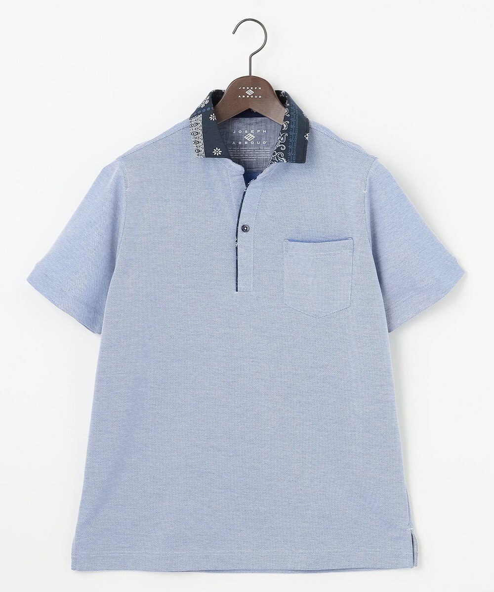 JOSEPH ABBOUD 【愛されて20年！オーガニックコットン使用】 バンダナプリント ダディ ポロシャツ 