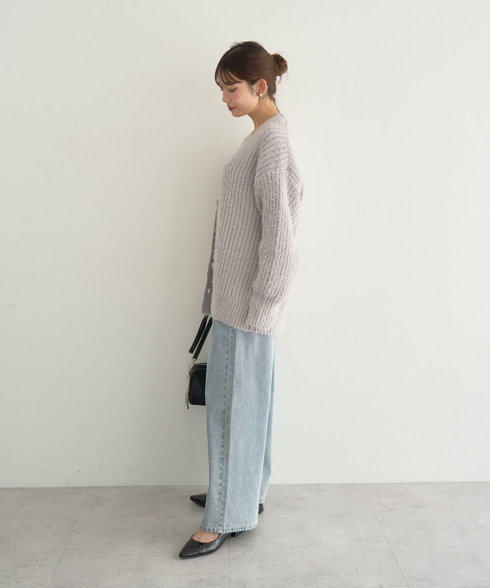 earth music&ecology 【予約】カラーミックスシャギーカーディガン 