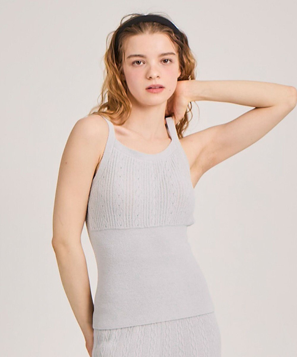 une nana cool とろみ素材がここちよいカップ付きキャミソール　moi room（モアルーム） 