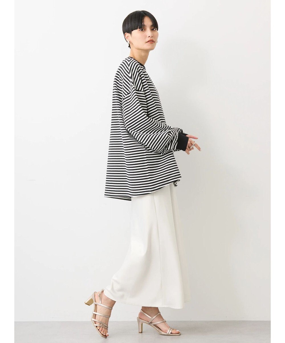 AMERICAN HOLIC 刺繍ロゴミニ裏毛ボートネックチュニック 