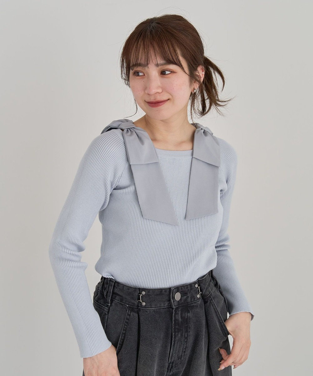 Green Parks ・ｓｗｉｎｇ　ｂｙ　ショルダーリボンプルオーバー 