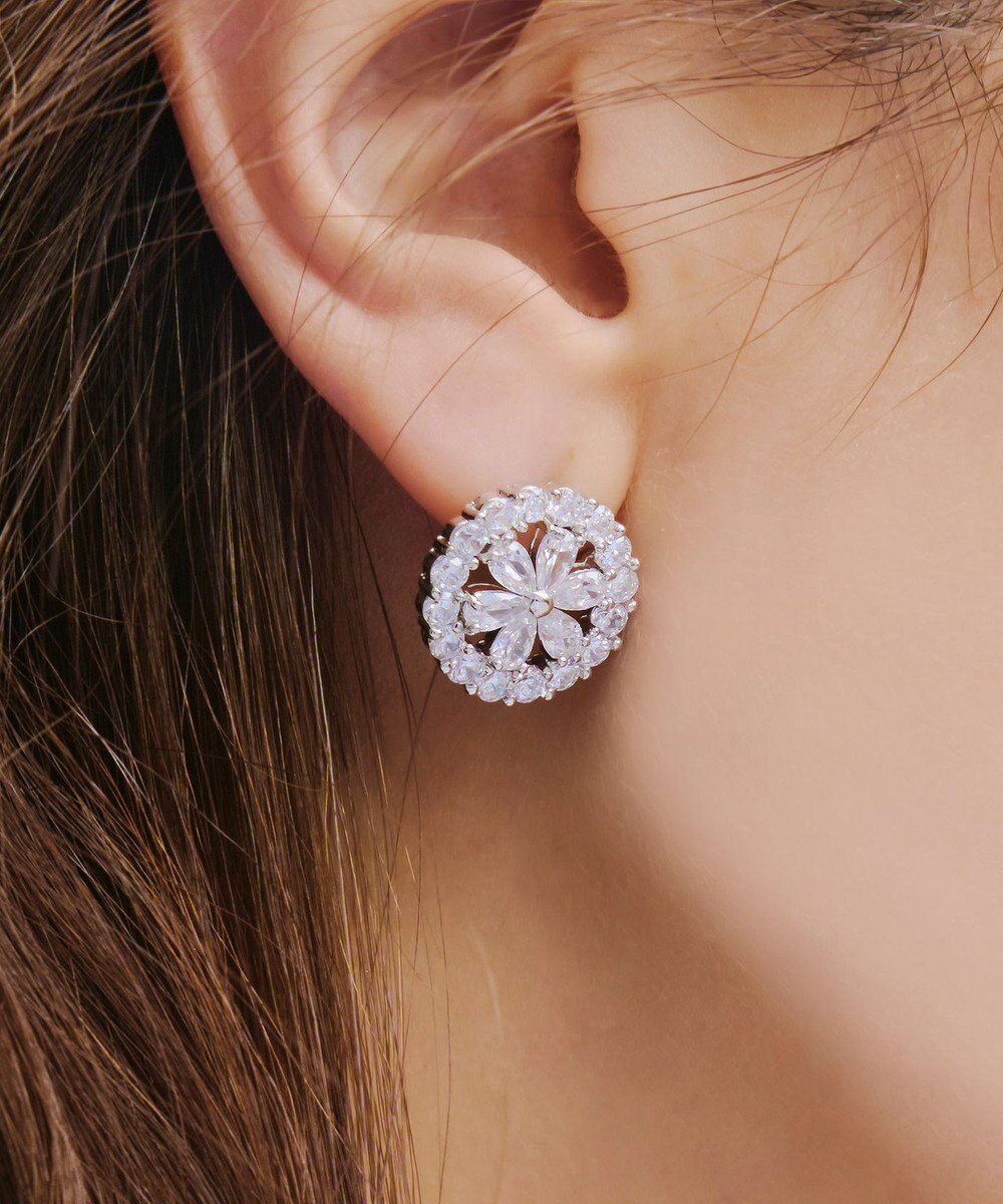 Tiaclasse リッチフラワーサークルピアス 