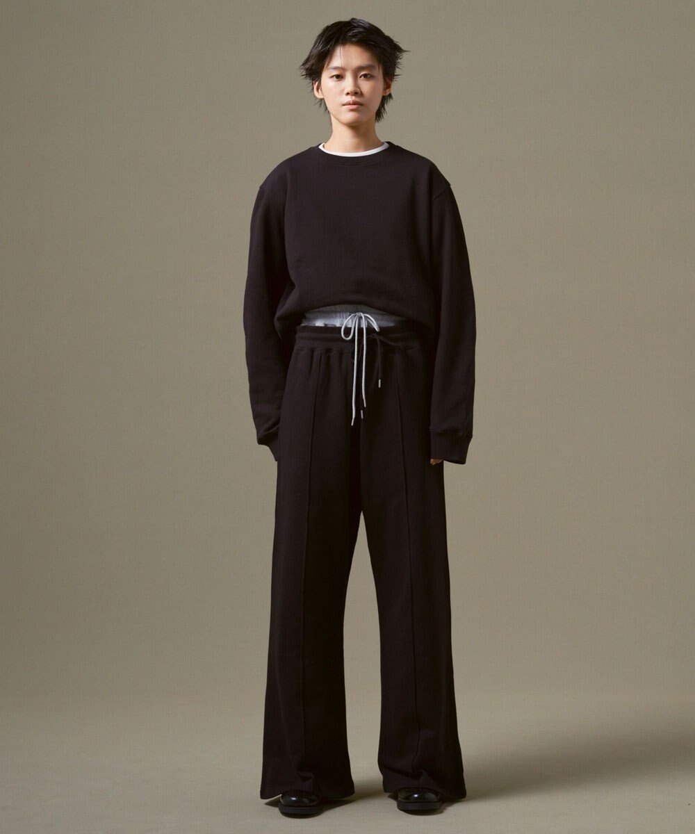 WEGO 【ウエストゴム】スウェットフレアパンツ 