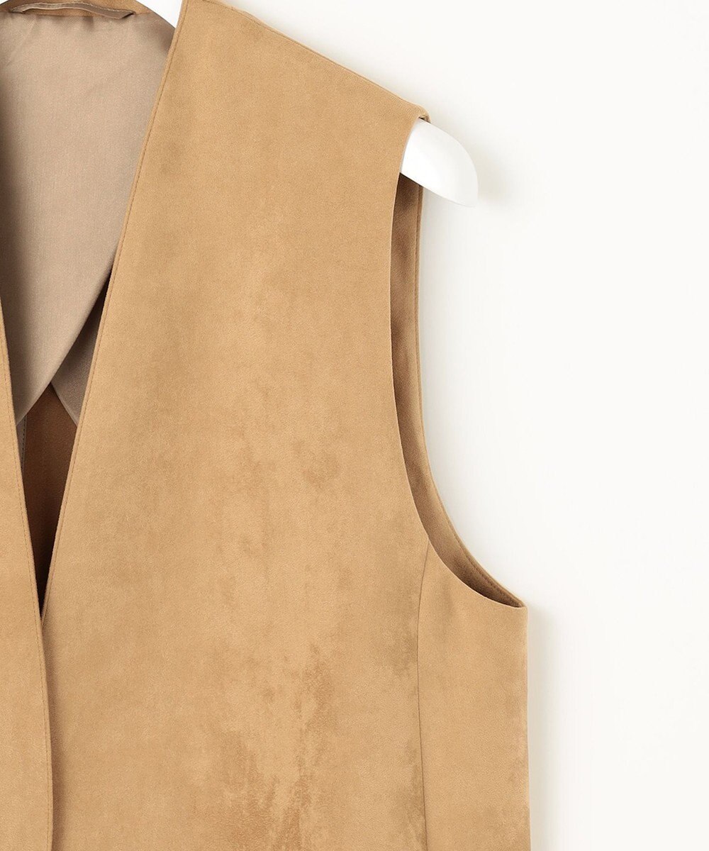 J.PRESS LADIES L ソフィーヌスエード ジレ 