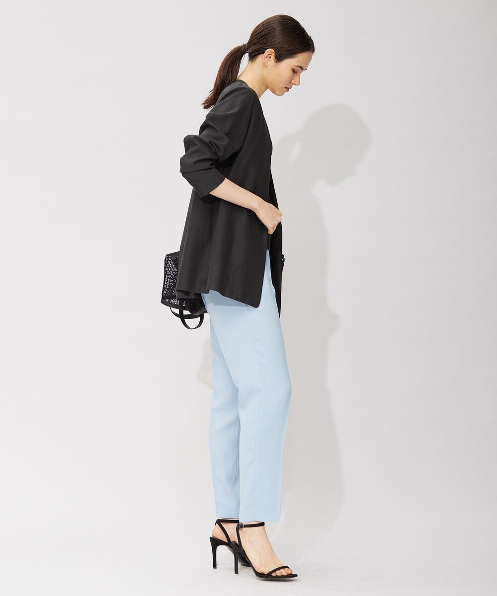 ICB 【接触冷感・UVケア・速乾・洗える】FluidBackSatin ドロストパンツ 