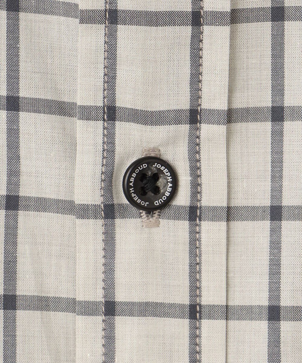 JOSEPH ABBOUD 【綿100％】ファインカウントシャンブレーチェックシャツ 