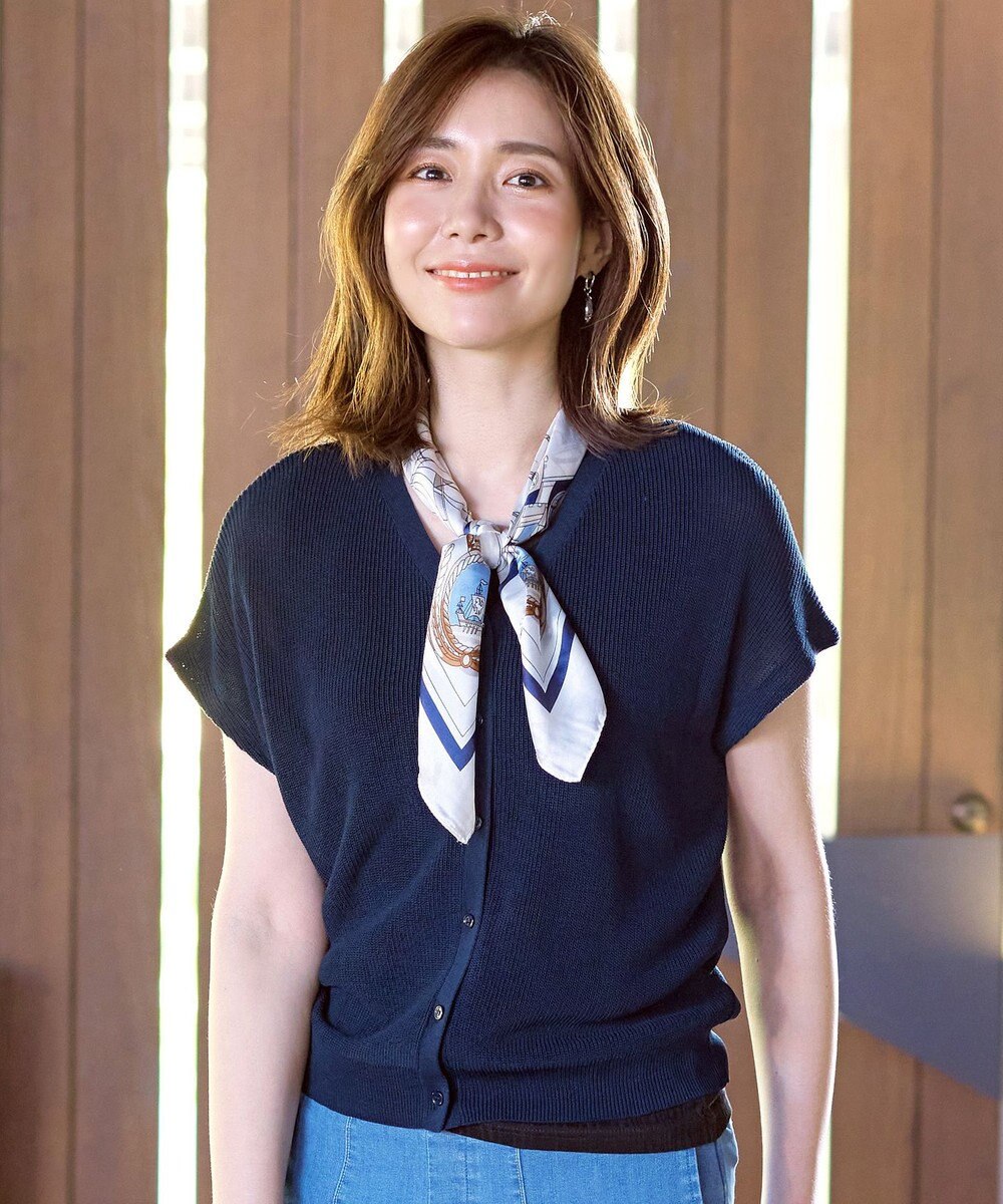 Tiaclasse 【洗える】リネンタッチカーディガン 