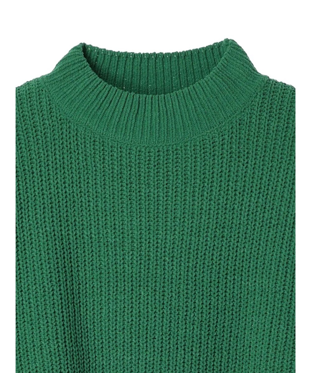 Green Parks ｍｏｋｏモール畦編みモックネックプルオーバー 