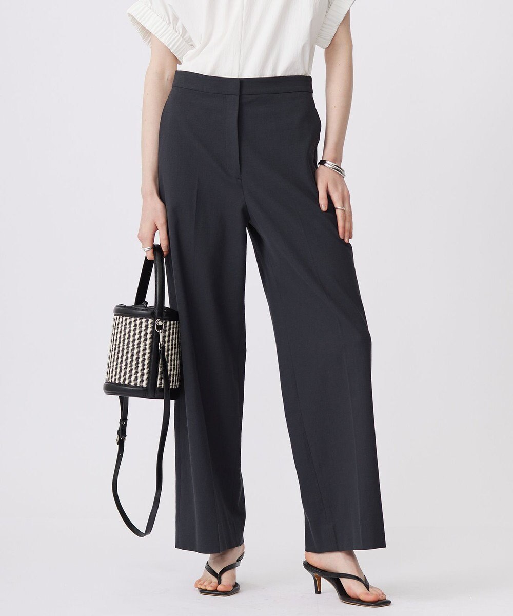 ICB L 【UVカット・吸水速乾・接触冷感・洗える】シェルタリングドライオックス ワイドパンツ 