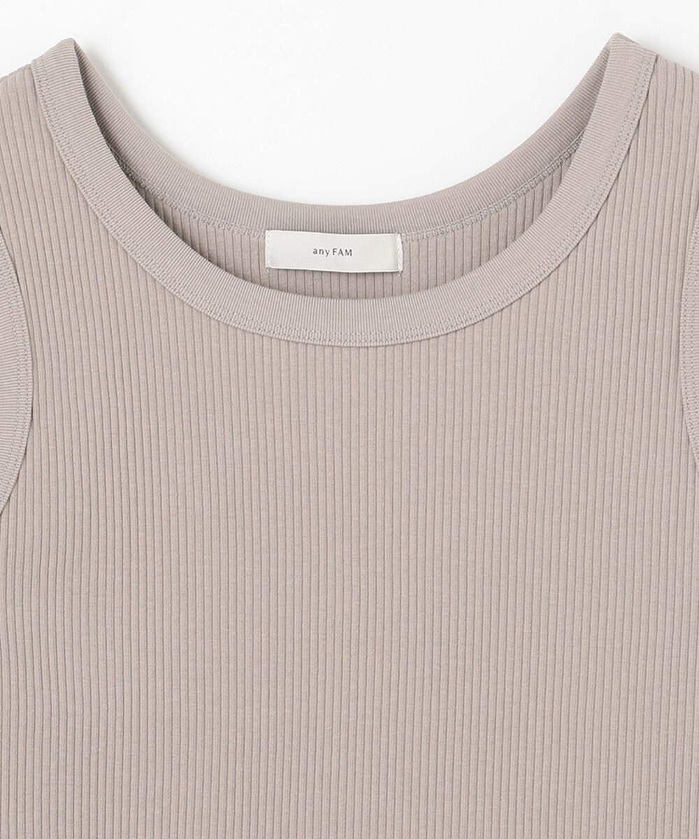 ANY L リブタンクトップ 