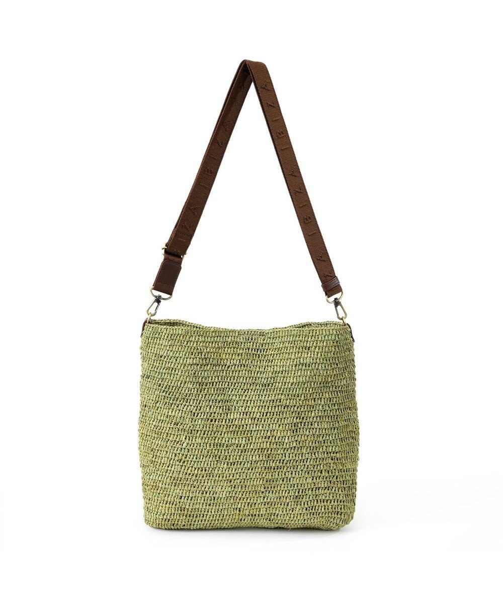 IBIZA ラフィア　ショルダーバッグ（草木染め） 