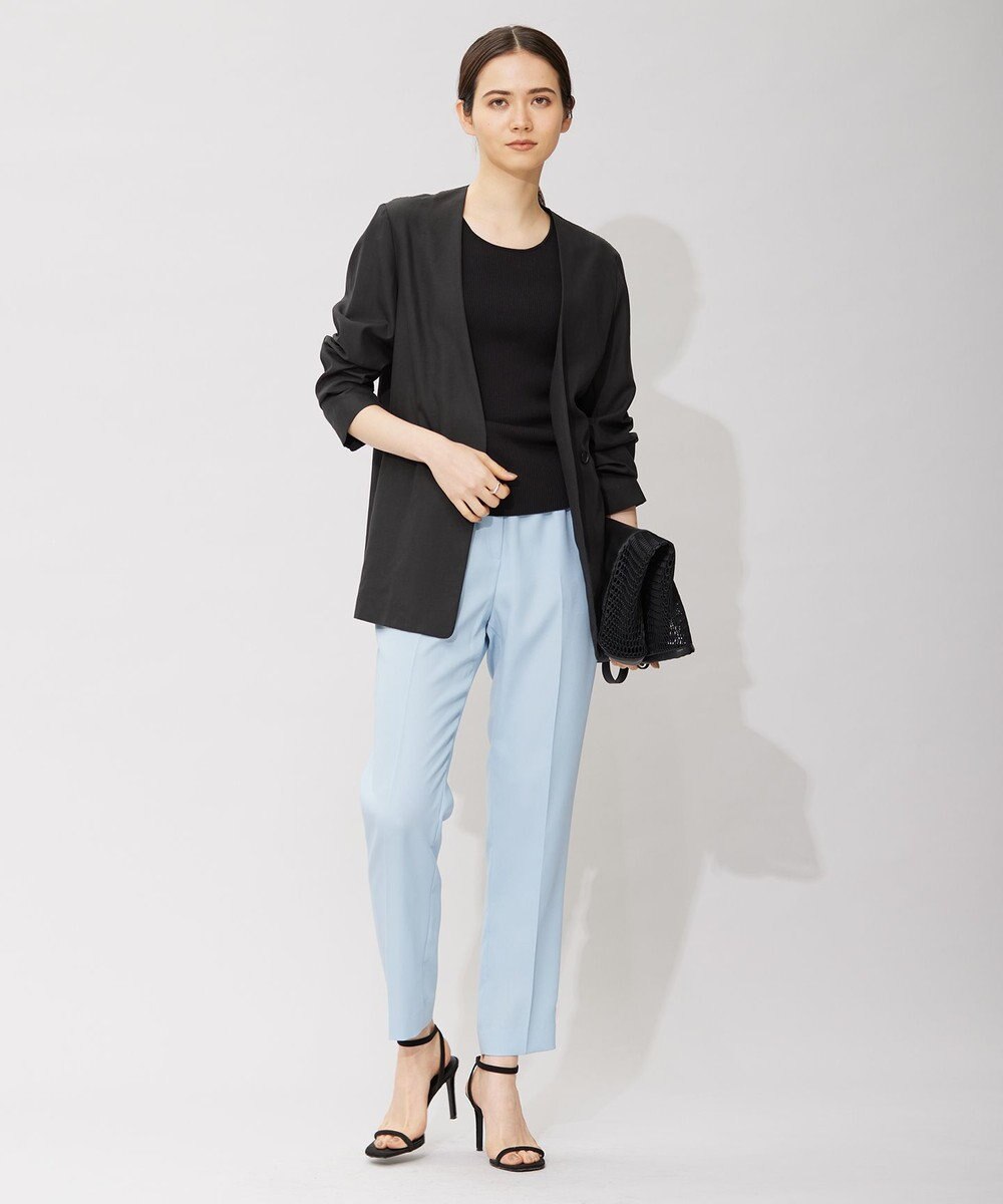 ICB 【接触冷感・UVケア・速乾・洗える】FluidBackSatin ドロストパンツ 