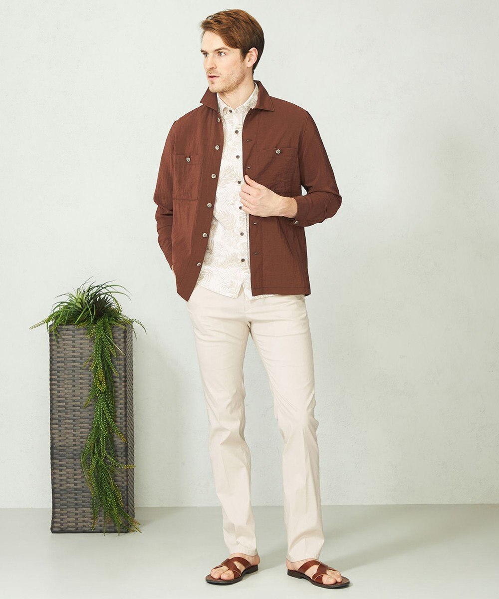 JOSEPH ABBOUD 【キングサイズ・サスティナブル】リンクルマイヤー シャツアウター 