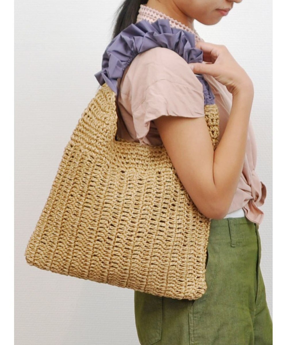 UNBILLION cachecache フリルワンハンドルペーパー手編みトート 